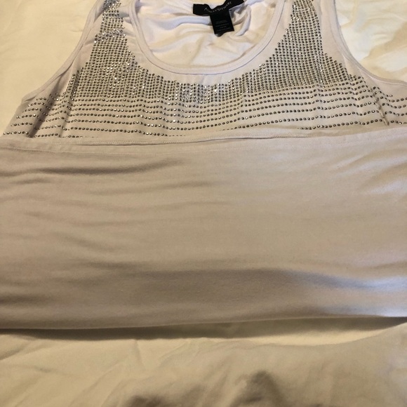 Ashley Stewart Sleeveless Blouse With Sequins - Picture 2 of 4